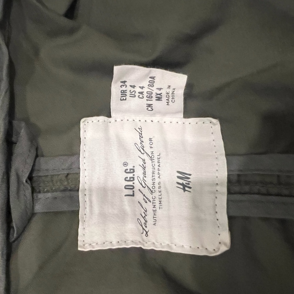 H&M Khaki Utility Jacket for Women - Picture 3 of 5